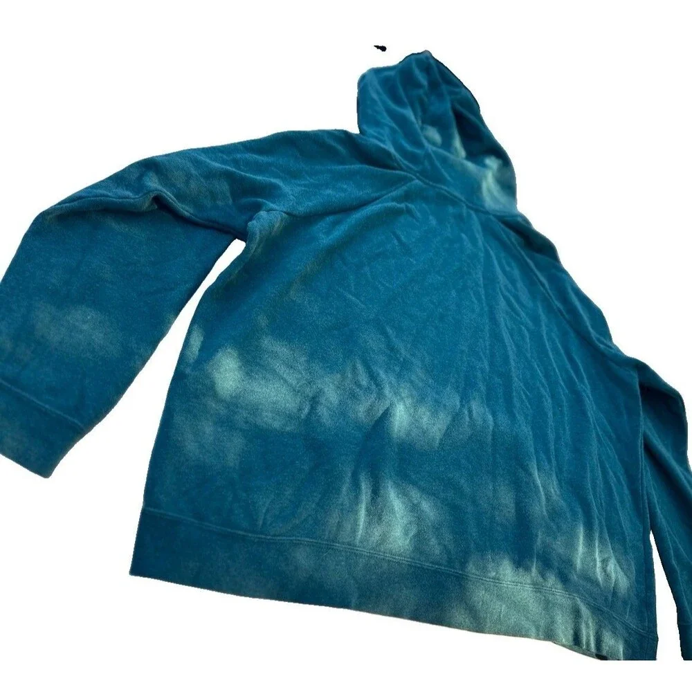 Nike XXL Teal Pullover Hoodie Embroidered Swoosh Funnel Neck Unisex